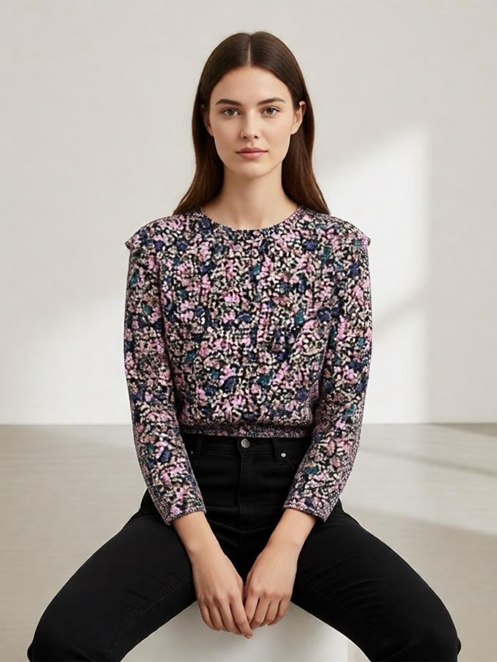 Wild Fable Floral Long Sleeve Blouse